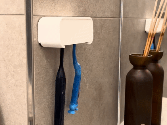 Suporte para Escova de Dentes Prático de Parede